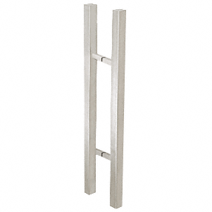 CRL Glass Mounted Square Ladder Style Pull Handle - Overall Length 24