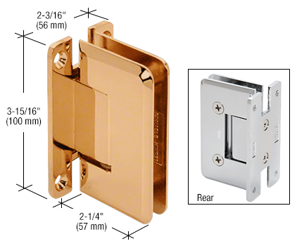 CRL Cologne 037 Wall Mount Full Back Plate Hinge