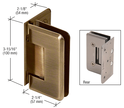 CRL Cologne 044 Wall Mount Offset Back Plate Hinge