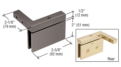 CRL Cardiff 05 Left Hand Wall Mount Offset Hinge 