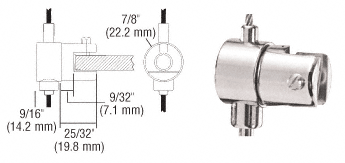 CRL Adjustable Single Shelf Brackets for the Cable Display System