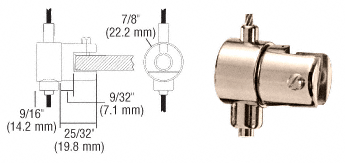 CRL Adjustable Single Shelf Brackets for the Cable Display System