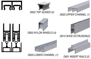 CRL Deluxe Pre-Cut Packaged Track Assemblies