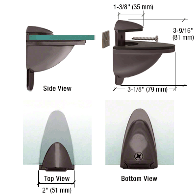 CRL Heavy-Duty Adjustable Shelf Brackets