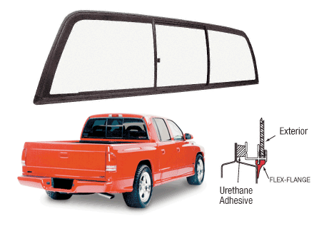 CRL Tri-Vent Three Panel Sliders for 1997+ Dodge Dakota Cabs