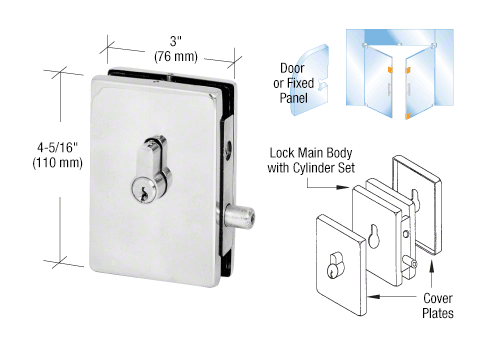 CRL EUR Series Center Housed Patch Locks