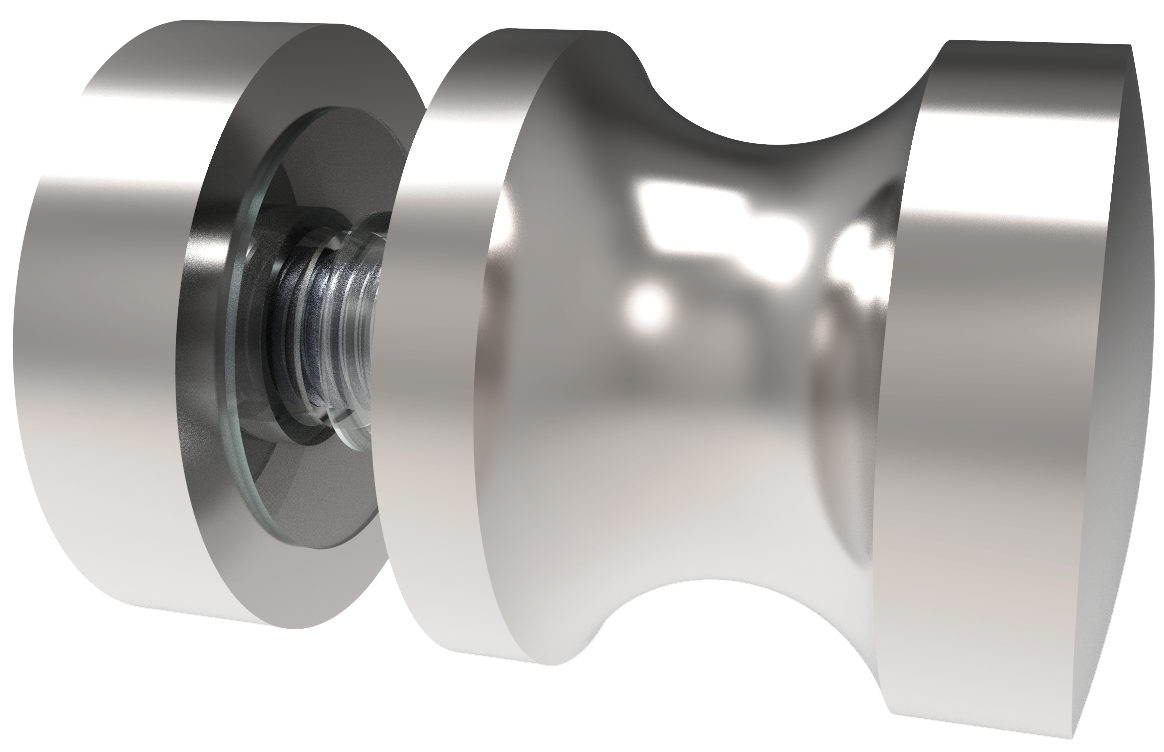 CRL Single Sided Knob EURO,  Ø 30 mm