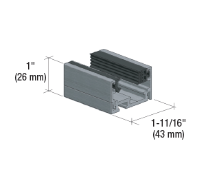 CRL XL Series Floor/Wall Channel Door Frame Set