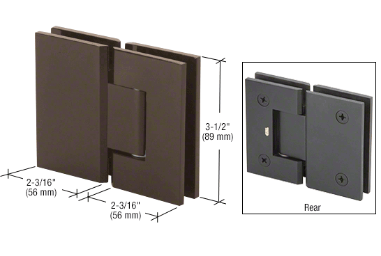 CRL Geneva 580 5 Degree Pre-Set Glass-to-Glass Hinge