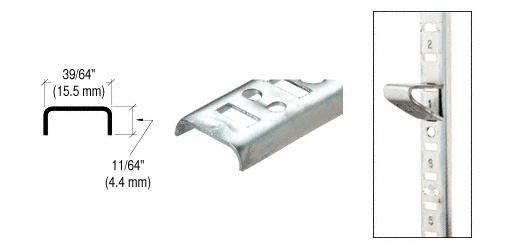 CRL Brite Zinc Flush or Surface Mount Standards