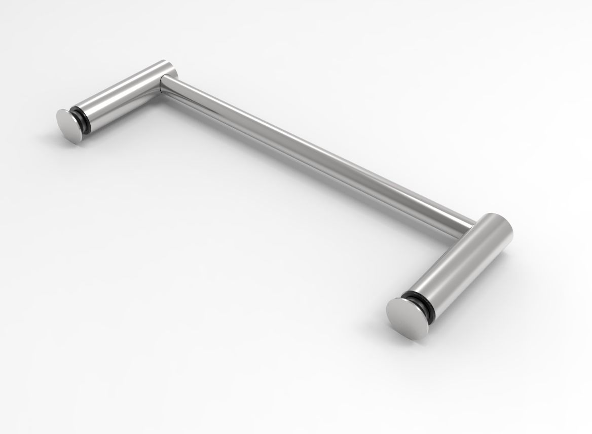 CRL Slim-Line Towel Bar, Round ø 12 mm, 1000 mm, Flush Mount