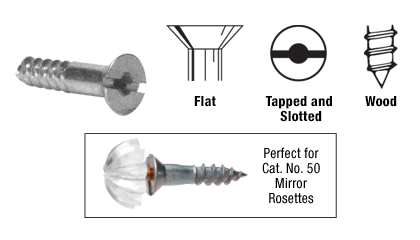 CRL Tapped Head Wood Screws