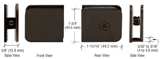 CRL Oversized Fixed Panel U-Clamps