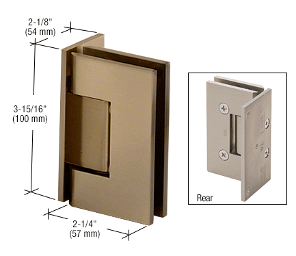 CRL Vienna 044 Wall Mount Offset Back Plate Hinge