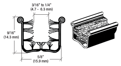 CRL Flexible Universal Channel for 1948-1967 Vehicles