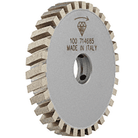 CRL Diamond Wheel Flat Edge Segmented 100/14/22 mm with Centre Water Holes