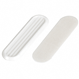 CRL Stick-on Finger Pulls White