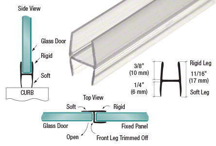 CRL Soft Fin 'H' Wipe for 3/8