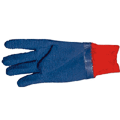 CRL Blue Textured Latex Gloves - Small