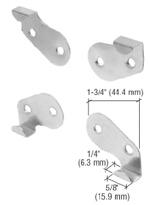 CRL Nickel Plated Goss Mirror Mounting Clip Set