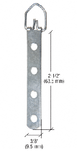 CRL schwenkbarer Bilderhaken mit 4 Ösen aus Metall, für schwere Last