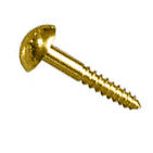 CRL Brass Dome Heads No. 8 Gauge 1-1/4" Steel Screws