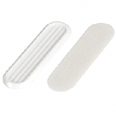 CRL Stick-on Finger Pulls White