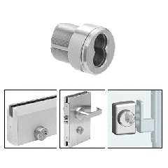 CRL Brushed Stainless Mortise Housing for 7-Pin Small Format Interchangeable Cores (SFIC)