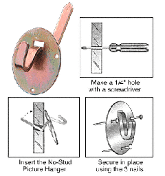 CRL NoStud™ Drywall Picture Hanger