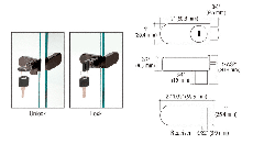 CRL Bronze Randomly Keyed No-Drill Showcase Lock