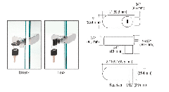 CRL Chrome Keyed Alike No-Drill Showcase Lock