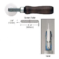 CRL Single Round Edge Nylon Wheel Screen Roller