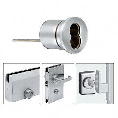 CRL Polished Stainless Rim Cylinder Housings for Small Format Interchangeable Cores (SFIC)