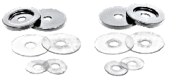 CRL Brushed Nickel Replacement Washers for Back-to-Back Solid Pull Handle