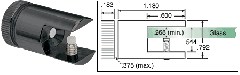 CRL Black Shelf Connector