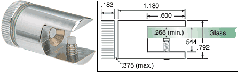 CRL Chrome Shelf Connector