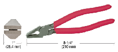 CRL 8-1/4" Flare Jaw Glass Pliers