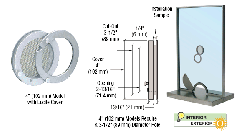 CRL Satin Anodized 4" Lucite Cover Speak-Thru