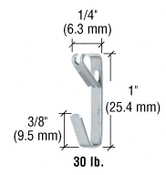 CRL 13,6 kg (30 lbs) Bilderhaken - 1.000er Großpackung