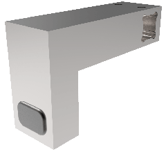 CRL Polished Chrome Door Stopper for 12 x 12 mm Support Bar