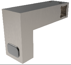 CRL Brushed Nickel Door Stopper for 12 x 12 mm Support Bar