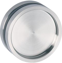 CRL STUTTGART Round Finger Pull Ø 65 mm, Self-Stick, brushed nickel