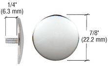 CRL Chrome 7/8" Diameter Threaded Shank Rosettes