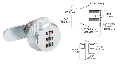 CRL Chrome Plated Combination Lock