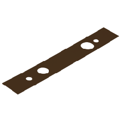 Dorma® Dark Bronze Anodized 8062 Walking Beam Top Pivot Cover Plate