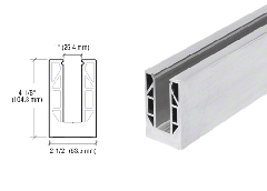 CRL 8B Series Mill Aluminum 120" Square Base Shoe Undrilled