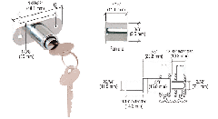 CRL Chrome Track Plunger Lock