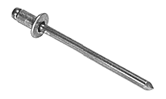 CRL 5/32" Diameter, 3/16" to 1/4" Grip Range Aluminum Mandrel and Rivet in Packs of 1000