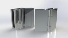 CRL Polished Chrome Altea Series 135º Glass-to-Glass Hinge