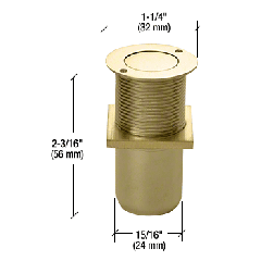 CRL Brass Dust Proof Keeper